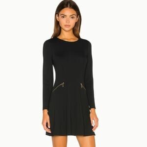 Michael Kors Long Sleeve Black Fit & Flare Dress – EUC Size 18W